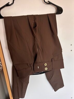 Pommie High-Rise Leggings in chocolate